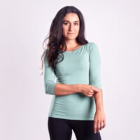 AKINA das Bambus-T-Shirt für Damen blaugrün