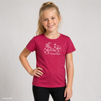 AROMATICO "FLOWBIKE" das Kinder T-Shirt fuchsia