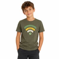 BRAM "SIGNAL" dětské merino triko khaki melír
