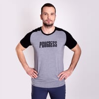 BRANDON das Bamboo T-Shirt für Herren schwarz/graue melange