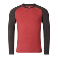 CC NDR mens functional long sleeve T-shirt anthracite/terracotta