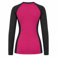 CC NDRZ Damen Funktions-Langarm-T-Shirt anthrazit/fuchsia