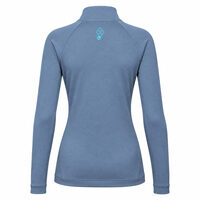 CUBICA ZIP der leichte Damen-Kapuzenpullover blau/grau