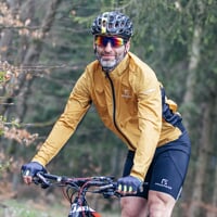 DRAFTIN pánská cyklistická větrovka písková/černá