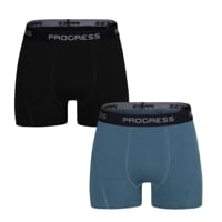 E SKN 2-PACK set pánských boxerek s bambusem schwarz + Grün