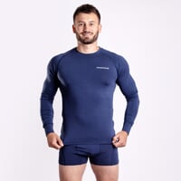 E SKN 2-PACK Set Herren-Boxershorts schwarz + navy