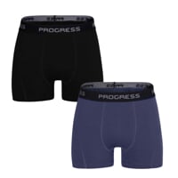 E SKN 2-PACK Set Herren-Boxershorts schwarz + navy