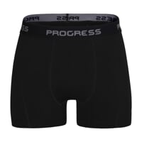 E SKN die Herren-Boxershorts mit Bambus schwarz/st.grüne Naht