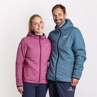 HERMES Wendejacke für Herren mit Merinowolle blackened blue/petrol