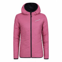 HESTIE reversible women's jacket with merino blackened blue/red violet