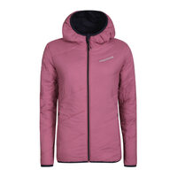 HESTIE Wendbare Damenjacke mit Merinowolle blackened blue/red violet