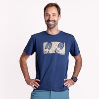 HRUTUR "RAM" das Merino Kurzarmhemd navy