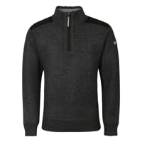 LOFOTEN Herrenpullover mit kurzem Reißverschluss navy melange