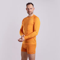 MA NDR 125 Langarm-Merinoshirt für Herren orange