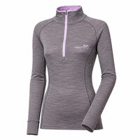 MB TRZ der Damen-Funktionsrollkragenpullover dunkelgrau/lavendel
