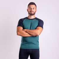 MS TKR Das Herren-Funktionsshirt schwarz (grau)/grün (grau)