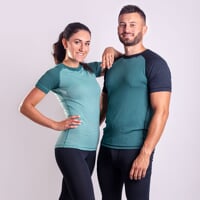 MS TKR Das Herren-Funktionsshirt schwarz (grau)/grün (grau)
