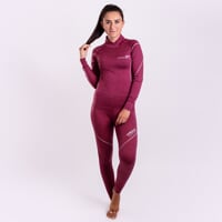MW SDNZ die Merino Damen-Funktionsunterhosen burdundrot melange