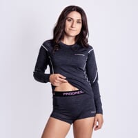 MW SKNZ 170 die funktionellen Merino Damen-Boxershorts schwarz melange