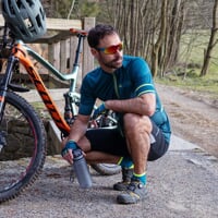 SOLAR das Full-Zip-Radtrikot petroleum