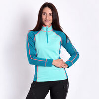 TISPA ladies short zip jacket deep lake/mint