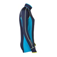 TISPA ZIP dámská funkční sportovní mikina tm.modrá/tyrkysová
