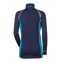 TISPA ZIP dámská funkční sportovní mikina tm.modrá/tyrkysová