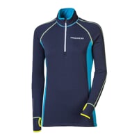 TISPA ZIP dámská funkční sportovní mikina tm.modrá/tyrkysová