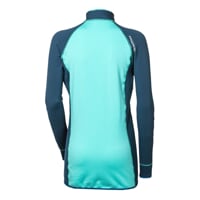 TISPA ZIP dámská funkční sportovní mikina petrol/mint