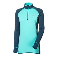 TISPA ZIP dámská funkční sportovní mikina petrol/mint