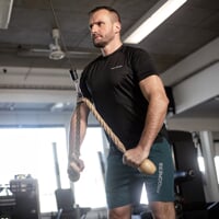 TOPIC pánské sportovní šortky petrol