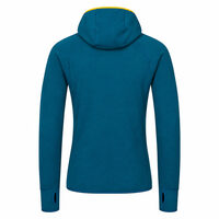 TOREZ MERINO HOODY pánská funkční mikina s kapucí petrol