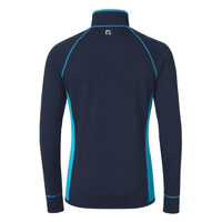 TOREZ mens sports full zip jacket dk.blue/turquoise