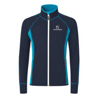 TOREZ mens sports full zip jacket dk.blue/turquoise