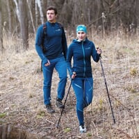 TOREZ ZIP MERINO die Herren-Sportjacke petrolblau