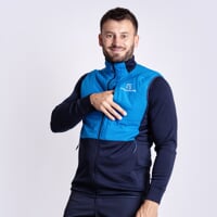 TORSTEN VEST Herren Hybridweste mit Merino blue/blackened blue
