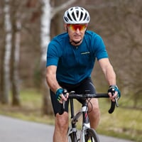 TRAFFIC das Full-Zip-Radtrikot petroleum