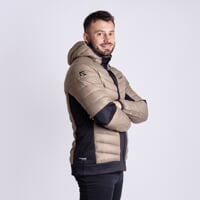 TRIVOR Herren Hybridjacke kafe/schwarz