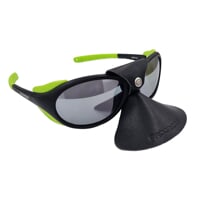 VERTICAL MRR BLK-GRN Gletscher-Sonnenbrille schwarz/lime