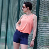 ZORA MINI SHORTS mit Push-up-Effek dk.blau